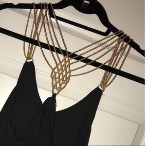 Black Sheer Beaded Tank